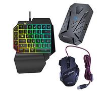 Eighosee 3 in 1 Bluetooth Gaming Keyboard Mouse Converter Combo for Smartphone PC Mobile Game Accessories