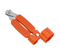 Eighosee 3 In 1 function Bridge Pin Puller String Cutter String Winder For Guitar Ukulele Stringed Instruments (Orange)