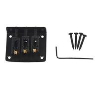 Eighosee 3 String Guitar Ball String Bridge Bridge Pull String Hard Tail Guitar Bridge Tail 3 String Guitar Replacement Black