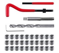 Eighosee 30 Piece M8x1.25 Thread Repair Kit, Metric Repair Kit with HSS Drill Bits Thread, for Auto Repairing