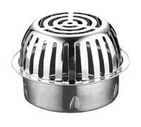 Eighosee 304 Stainless Steel Rooftop Floor Drain Cover Roof Balcony Sewer Filter Gutter Drain Pipe Anti-Blocking Mesh Cover,C