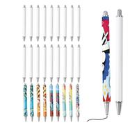 Eighosee 30Pack Sublimation Pens Blank with Shrink Wrap,Aluminum Personalized Customized Sublimation Pen for DIY Office School