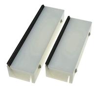 Eighosee 36/45 Degree Guitar Fret Bevel Tool Fret Bevel File 150mm/180mm Length for Luthier Tools (180mm & 150mm) White Combo