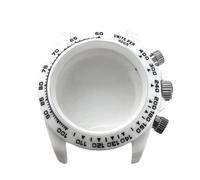 Eighosee 39MM Watch Case Sapphire Glass Case for Quartz VK63 Movement Cases Wearable Watch Accessories-White