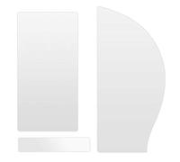 Eighosee 3PCS Premium Acoustic Guitar Pick Basic Type Glossy Clear Guitar Pick Guards for Acoustic Guitars