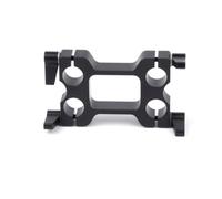 Eighosee 4 Holes Rod Clamp Guide Rail Connector for Camera Shoulder Rest Kit is Connected and Fixed.