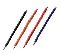 Eighosee 4 Piece Superbit Screwdriver Flexible, Flexible Drill Bit Extension Flexible Shaft Extension Bit As Shown