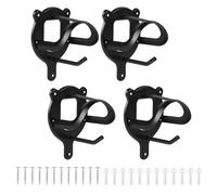 Eighosee 4pcs Horse Bridle Rack Metal Bridle Hooks with Tubes and Screw Wall Mounted Horse Barn Supplies