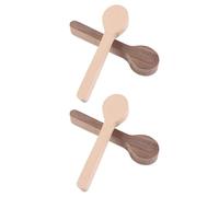 Eighosee 4PCS Wood Carving Spoon Blank Kit for Beech and Walnut, Unfinished Wooden Spoon Craft, Portable Whittling Art