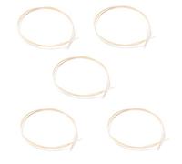 Eighosee 5 Pcs Guitar Binding Purfling Strips ABS Guitar Parts Accessories for Luthier Supplies for Guitar Mandolin Ukulele Cream