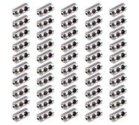 Eighosee 50PCS for 2-3mm Wire Rope Clip Clamp Cable Fastener Adjustable Screw Copper Metal Fixture Sling Fixing Accessories