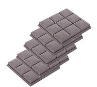 Eighosee 5Pcs 300X300X50mm Acoustic Wedge Studio Soundproof Foam Sound Absorption Treatment Panel Tile Grey