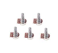 Eighosee 5Pcs /Set Long Split 18mm Shaft B25K Guitar Potentiometer Knurled Shaft for Control Knobs
