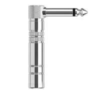 Eighosee 6.5 Straight Bend Straight Plug 6.35 Male toFemale Elbow Musical Instrument Access Plug Adapter