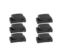 Eighosee 6 Pack Rubber Guitar Headstock Pick Holder for Acoustic Guitars, Ukulele-Attachable Pick Storage