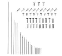 Eighosee 63Pcs/Set Repair Tool Kit DIY Key Rollers with Screws Woodwind Instrument Accessories