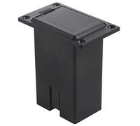 Eighosee 6pcs Black 9v Battery Holder/case/box Compartment Cover Case Guitar&