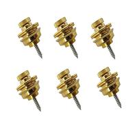 Eighosee 6pcs Gold Guitar with Nail Tail Nail Electric Guitar Anti-Slip Large Guitar Accessories with Lock
