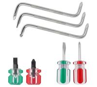 Eighosee 7 Pcs Offset Screwdriver Set Right Angle Screwdriver, Slotted Screwdriver Z-Type Screwdriver