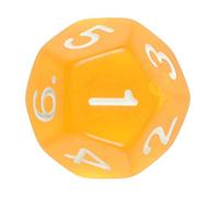 Eighosee 7- Sided D4 D6 D8 D10 D12 D20 D Transparent Yellow