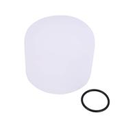 Eighosee 8 Inch 432Hz Singing Bowl Perfect Sound Note E Solar Frosted Quartz Crystal with Rubber Ring