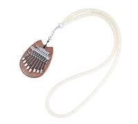 Eighosee 8 Key Mini Kalimba Finger Thumb Piano Marimba with Pendant Musical Accessory