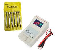 Eighosee 8 Pcs Accessories: 6 Pcs Screwdriver & 2 Pcs Quartz Watch Analyzer Detector Battery and Tester