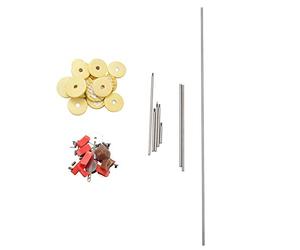 Eighosee 80pcs/set Flute Repair Parts Tool Maintenance Kit Screws + 16pcs Open Hole Sound Pads Woodwind DIY Accessories