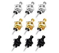 Eighosee 9Pcs Guitar Strap Locks and Buttons Non-Slip Security Straplocks for Guitar