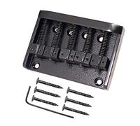 Eighosee A Set 5 Strings Bridge for Saddle Guitar Accessories Parts Musical Instrument Black