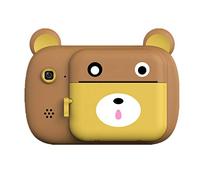 Eighosee A7 Mini Digital Cameras Cute Portable Cameras Camera with Photo Printing Function(Brown)