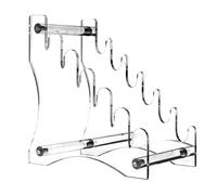 Eighosee Acrylic Knife Display Stand - 6-Tier Detachable Knife Rack, Light Weight Pocket Knife Storage Rack