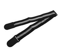 Eighosee Adjustable Guitar Straps Nylon Acoustic Guitar Strap With PU Leather TipsGuitar Accessories Black + Gray