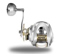 Eighosee All Metal Body Drop Casting Reel Large Deep Seas Fishing Reel Salt Water Waterproof Left Hand