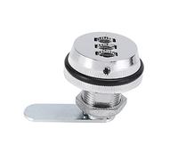 Eighosee Alloy Code Combination Cam Keyless Post Mail Box Cabinet RV 3 Dial Silver