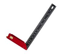 Eighosee - Aluminum Alloy Multi-Function 90 Degree Woodworking Square Combination Square Hole Ruler 40CM