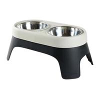 Eighosee Anti Knock Raised Dog Bowl Stainless Steel Raised Dog Bowl Elevated Bowls for Cat Bowl