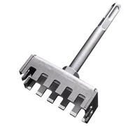 Eighosee Applicable to Electrical Boxes Stainless Steel Square Hole Punch Concrete, Cement, and Stone Rectangle Slot Cutter Concrete Hole Bit for Brick Concrete Cement Stone