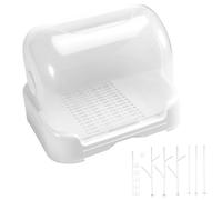 Eighosee Baby Bottle Drying Rack with Cover, Nipple Holder, Feeding Cup Storage, Efficient Cleaning and Drying Station