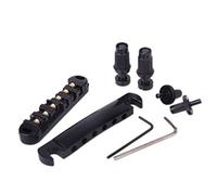 Eighosee Black Saddle Tune Bridge and Tailpiece For Guitar 4.5×2.3cm