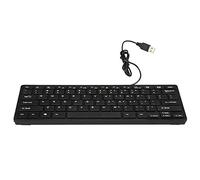 Eighosee Black Ultra-thin Quiet Small Size 78 Mini Multimedia USB Keyboard For Laptop PC