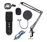 Eighosee BM858 Microphone Kit Studio USB Computer Condenser Microphone with Adjustable Arm Stand Shock Mount for