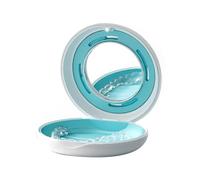Eighosee Braces Retainer Box Dental Case with Mirror Mouth Guard Storage Denture Aligner Case Oral Hygiene Organizer White