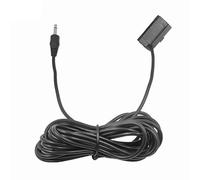 Eighosee Car Audio Clip Microphone 3.5mm Jack Plug Wired External Mini Mic Overhead Console for Car Multimedia Straight Plug