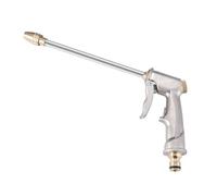 Eighosee Car Wash Nozzle Nozzles for Garden Household All-Metal Pacifier-Type Extension Rod Car Wash Aluminum, Easy Install Silver