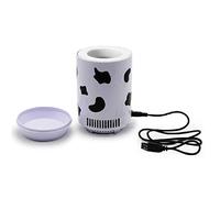 Eighosee Charging Travel Portable Multifunctional Bedroom Home School Car Fridge Beverage Office Mini USB Cooler,White