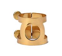 Eighosee Clarinet Saxophone Mouthpiece Ligature Gold Ligature Fastener for Mouthpiece