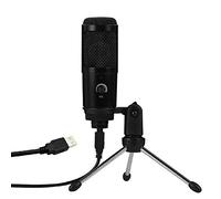 Eighosee Condenser Microphone USB Microphone Karaoke Recording with Clip Tripod Plug and Play for Laptop Desktop PC
