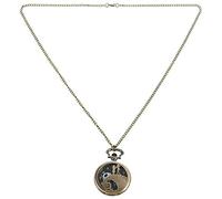 Eighosee Couple New Ghost Literal Wave Couple Gift Fashion Quartz Pocket Watch