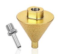 Eighosee Diamond Beveling Chamfer Bit(38mm) Cone for Marble Porcelain Ceramic Trimming for Hole Enlarging in M10 Threads